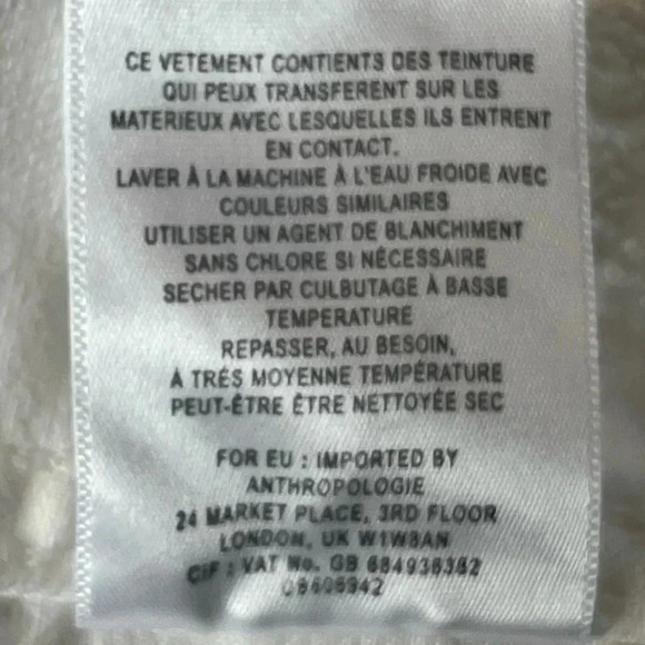 Pilcro And The Letterpress Embroidered Jean Jacket, White, Women’s Size XS‎ - Picture 12 of 13